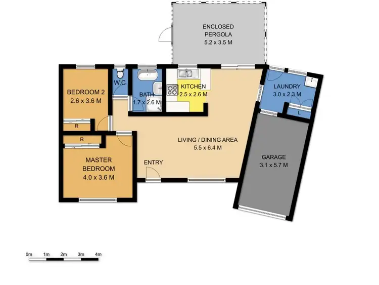 Floorplan of Homely house listing, 2/6 Waroo Place, Bomaderry NSW 2541