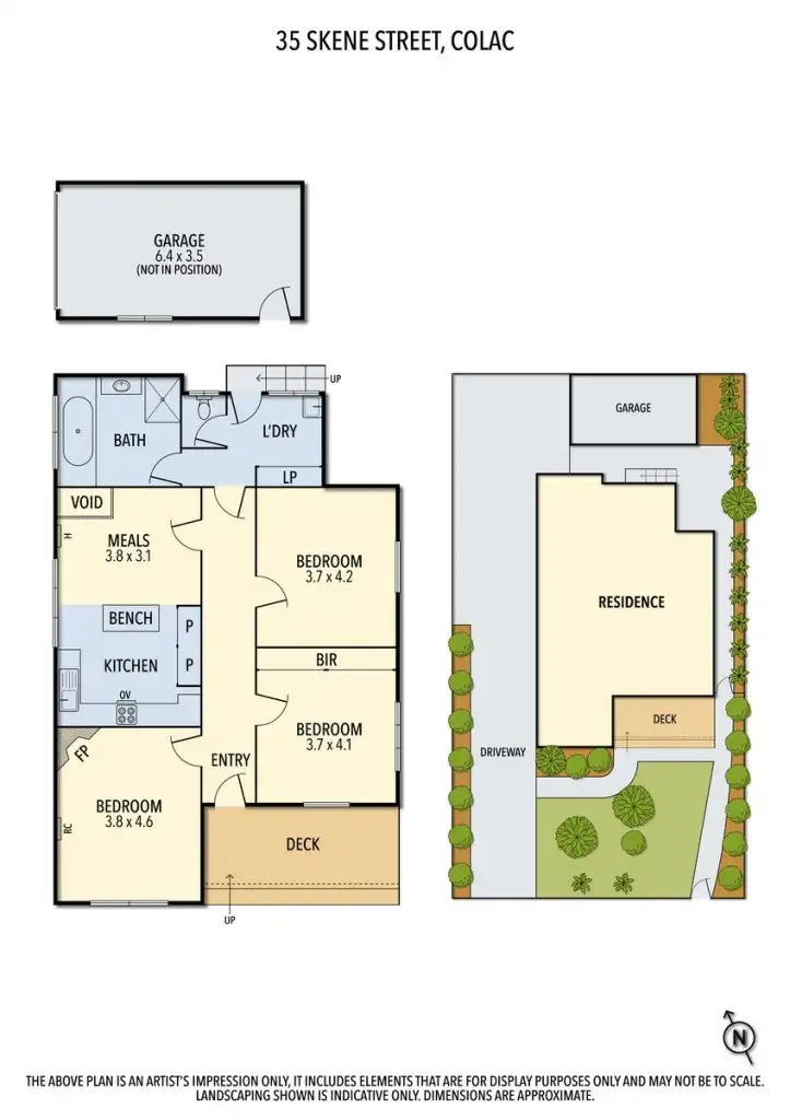 Floorplan of Homely house listing, 35 Skene Street, Colac VIC 3250