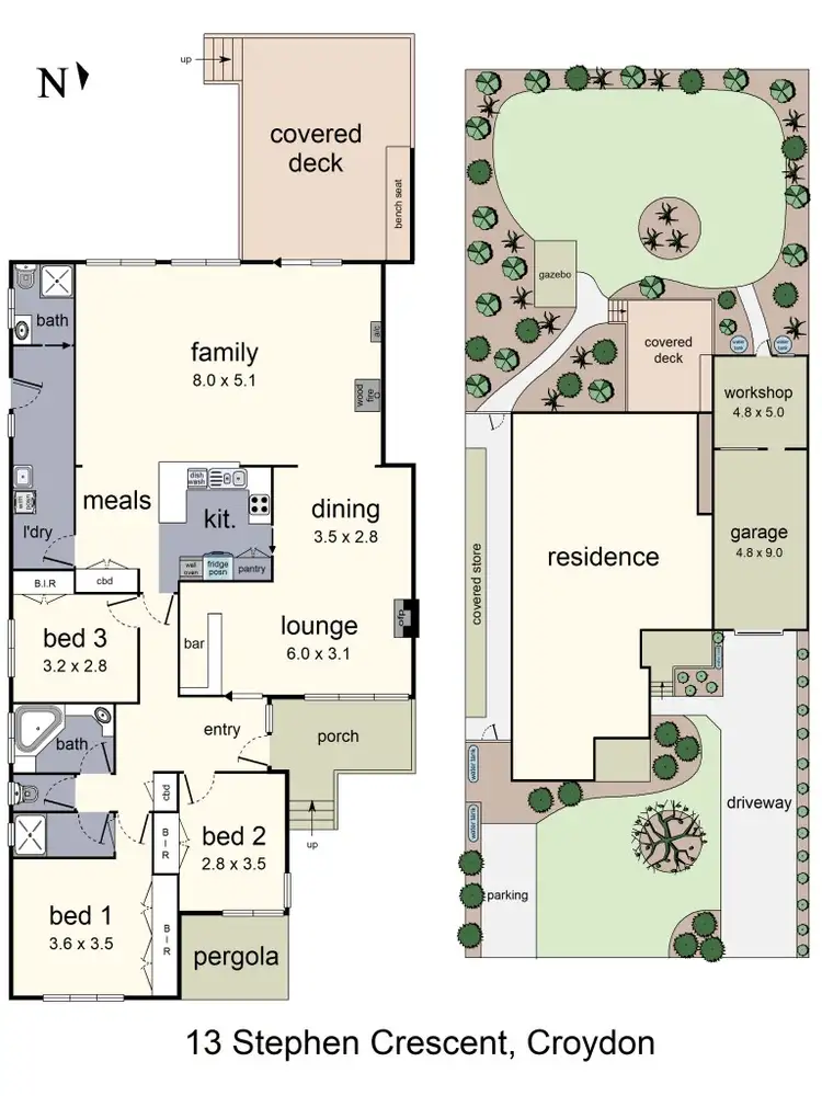 Floorplan of Homely house listing, 13 Stephen Crescent, Croydon VIC 3136