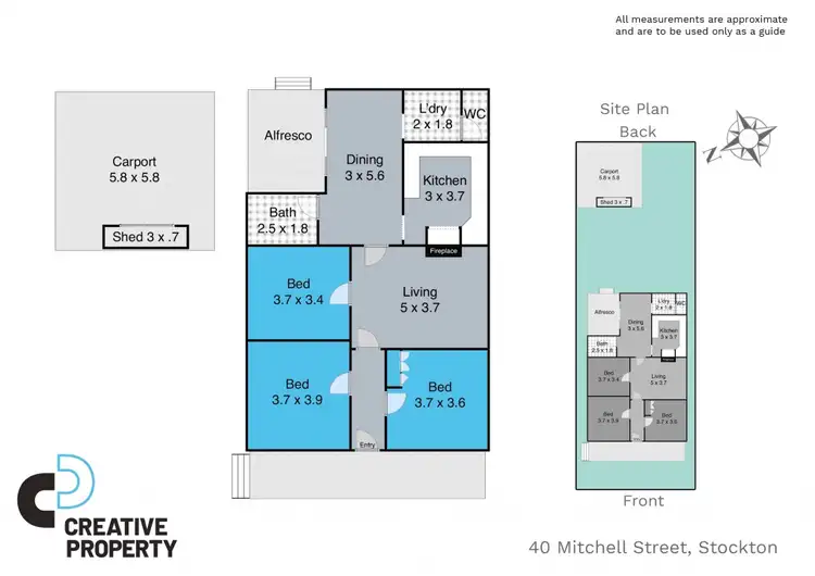Floorplan of Homely house listing, 40 Mitchell Street, Stockton NSW 2295