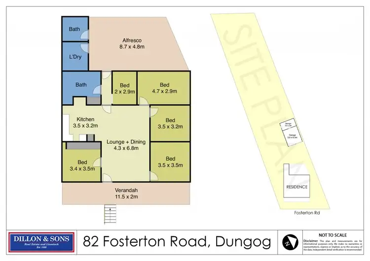 Floorplan of Homely house listing, 82 Fosterton Road, Dungog NSW 2420
