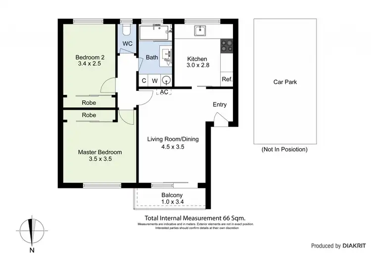 Floorplan of Homely apartment listing, 3/20 Edgar Street, Kingsville VIC 3012