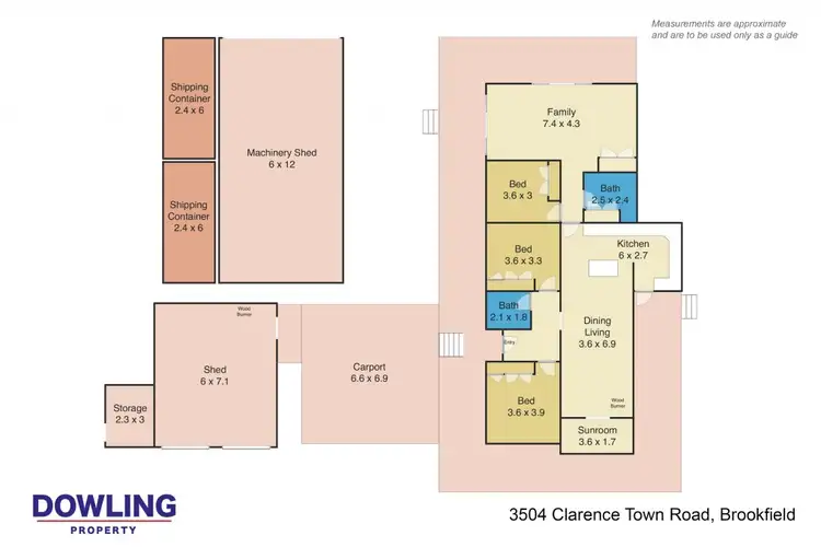 Floorplan of Homely rural property listing, 3504 Clarence Town Road, Brookfield NSW 2420