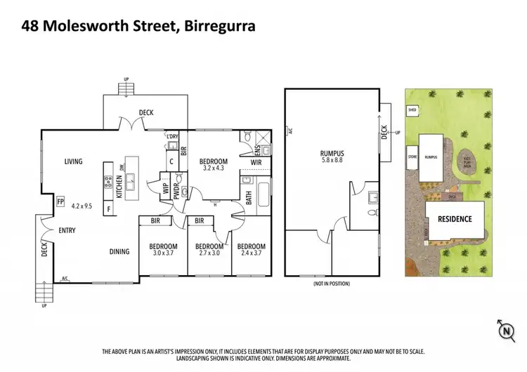 Floorplan of Homely house listing, 48 Molesworth Street, Birregurra VIC 3242