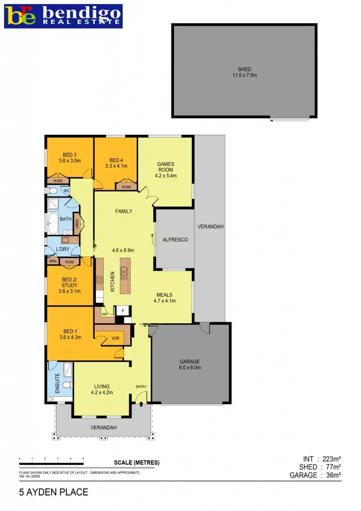 Floorplan of Homely house listing, 5 Ayden Place, Maiden Gully VIC 3551