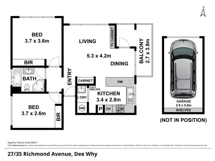 Floorplan of Homely apartment listing, 27/35 Richmond Avenue, Dee Why NSW 2099