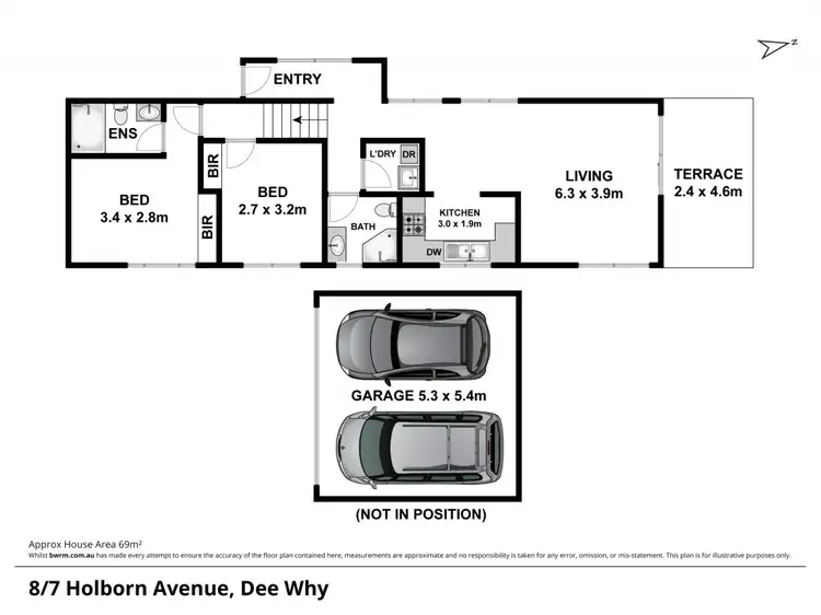 Floorplan of Homely unit listing, 8/7 Holborn Avenue, Dee Why NSW 2099