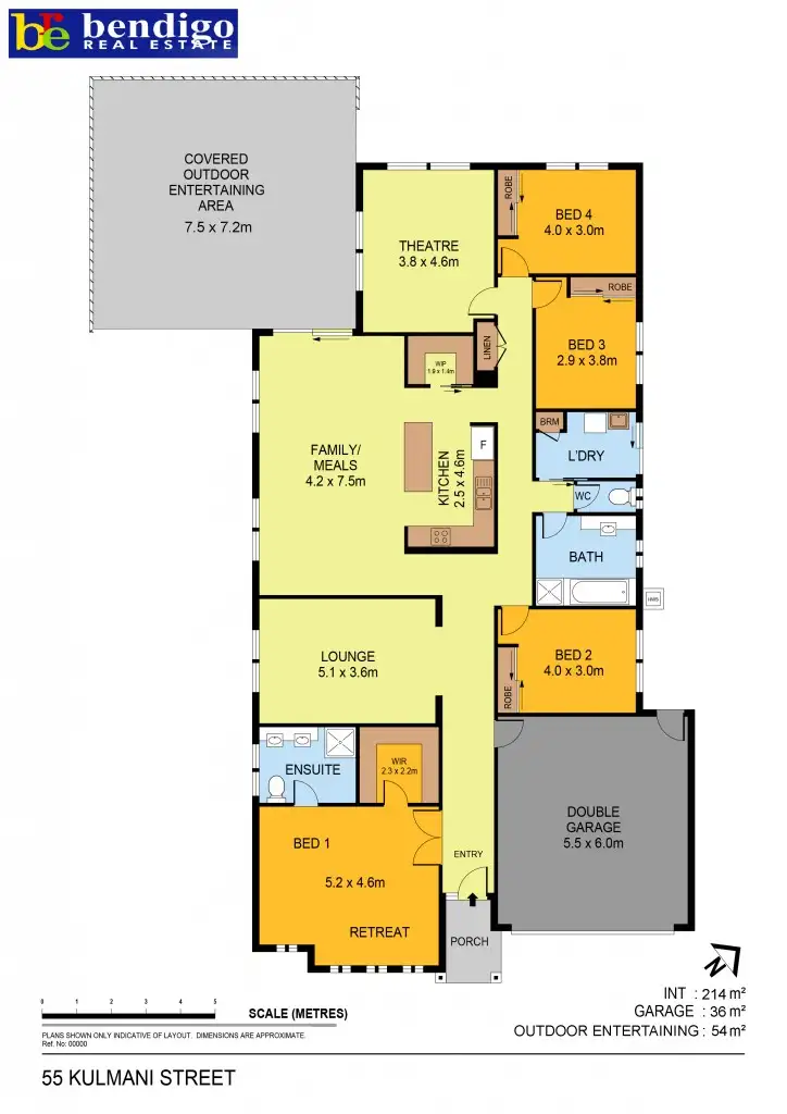 Floorplan of Homely house listing, 55 Kulmani Street, Jackass Flat VIC 3556