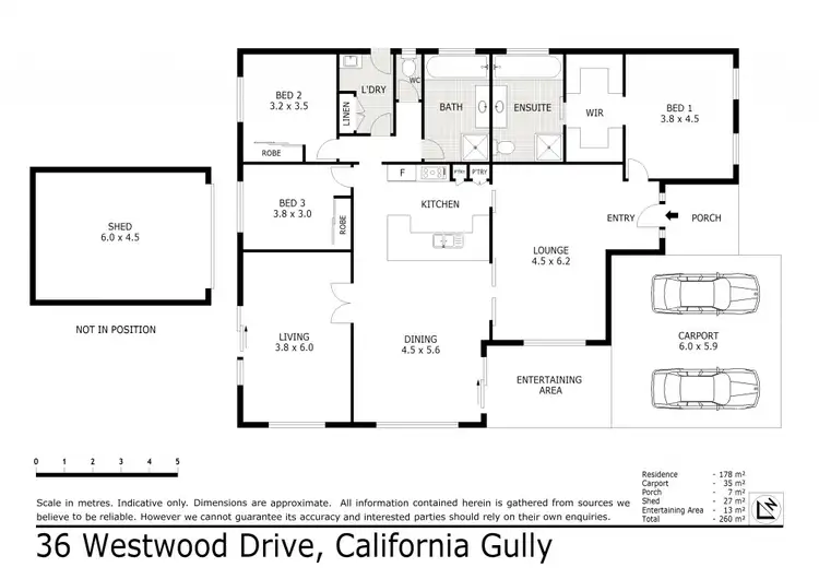 Floorplan of Homely house listing, 36 Westwood Drive, California Gully VIC 3556