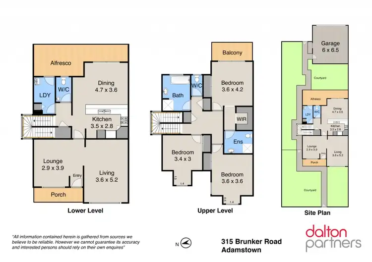 Floorplan of Homely townhouse listing, 315 Brunker Road, Adamstown NSW 2289