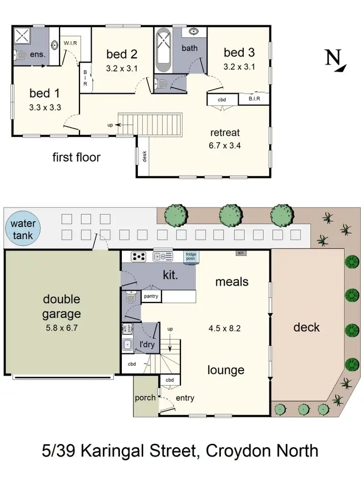 Floorplan of Homely house listing, 5/39 Karingal Street, Croydon North VIC 3136