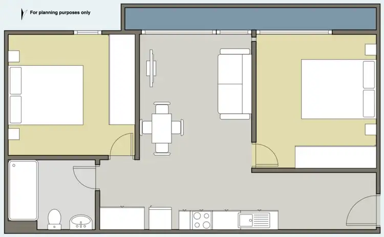 Floorplan of Homely apartment listing, 601/380 Little Lonsdale Street, Melbourne VIC 3000