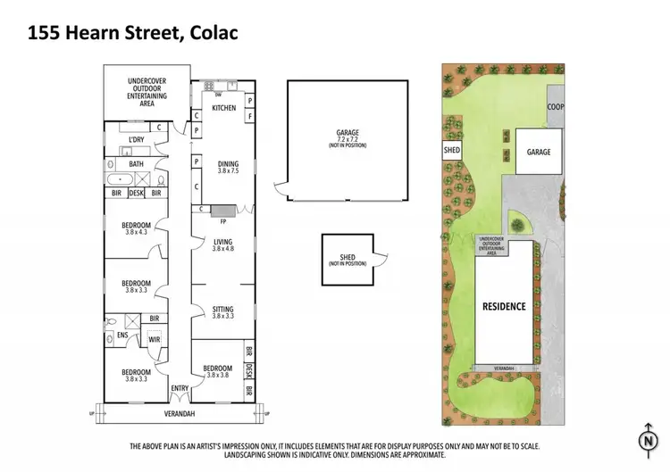 Floorplan of Homely house listing, 155 Hearn Street, Colac VIC 3250