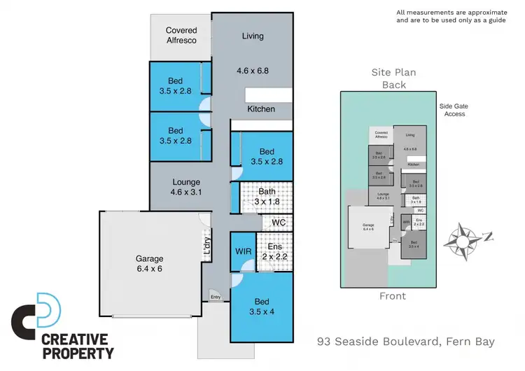Floorplan of Homely house listing, 93 Seaside Boulevard, Fern Bay NSW 2295