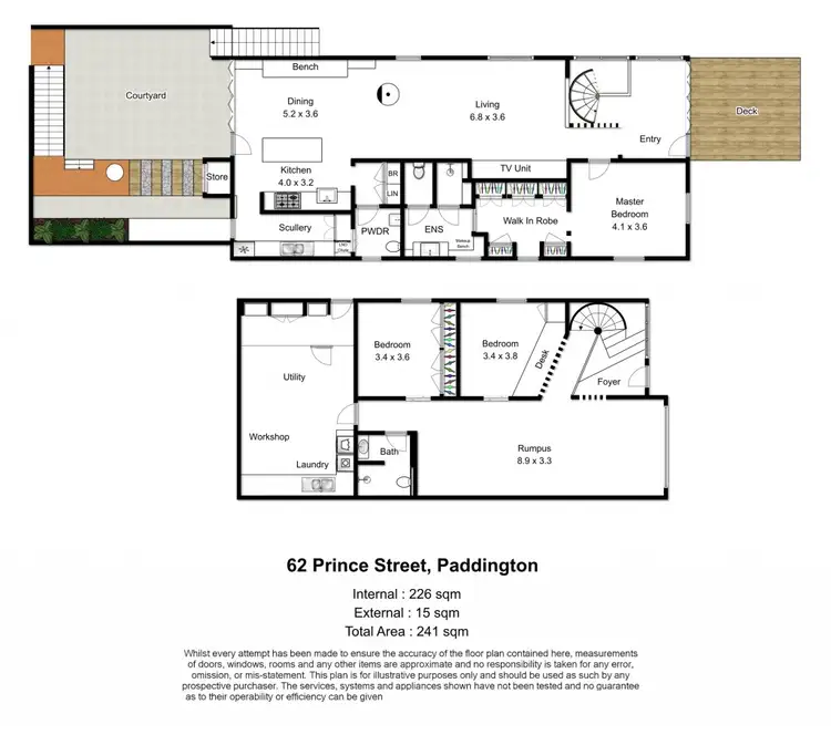 Floorplan of Homely house listing, 62 Prince Street, Paddington QLD 4064