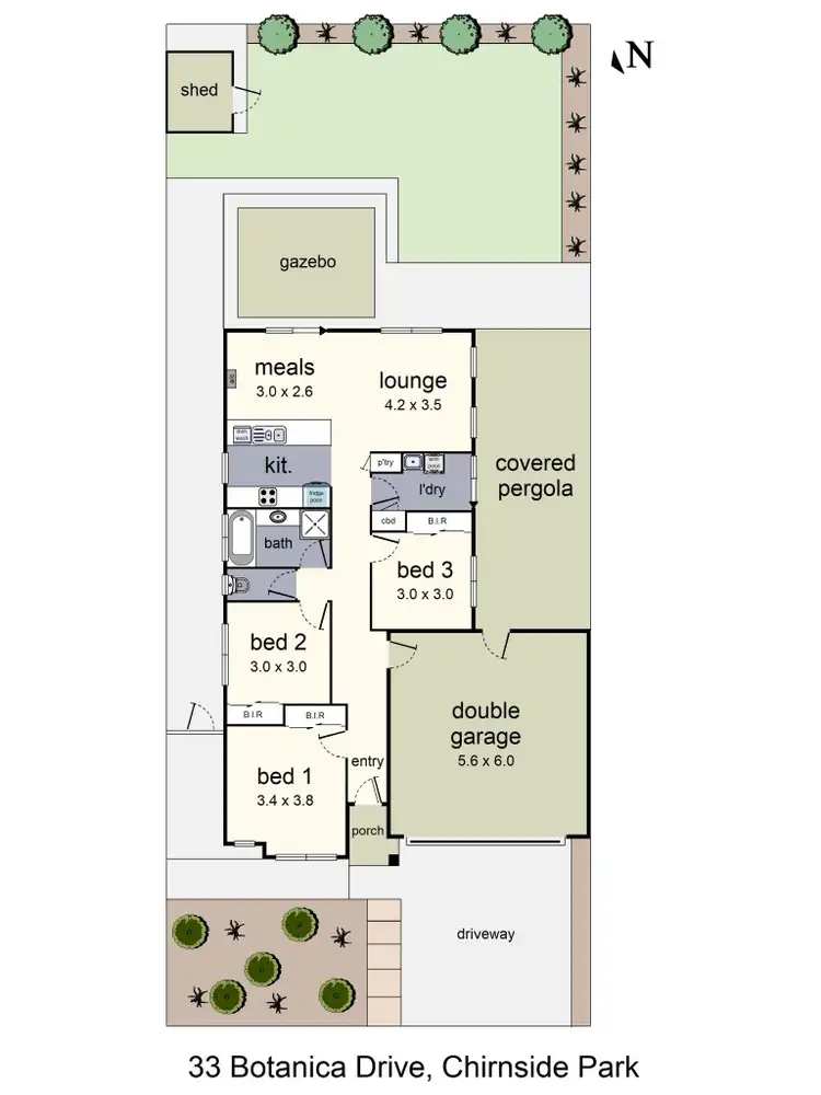 Floorplan of Homely house listing, 33 Botanica Drive, Chirnside Park VIC 3116