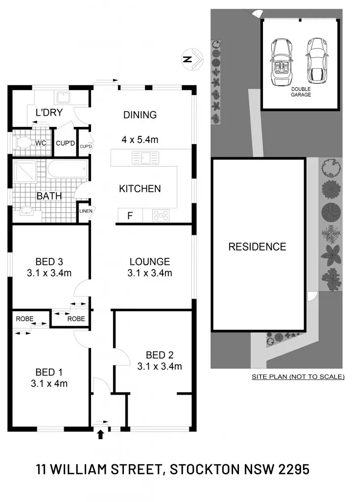 Floorplan of Homely house listing, 11 William Street, Stockton NSW 2295