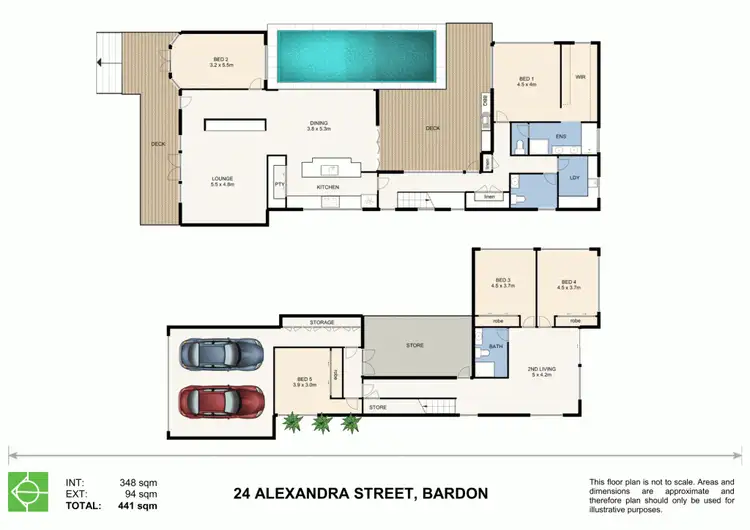 Floorplan of Homely house listing, 24 Alexandra Street, Bardon QLD 4065
