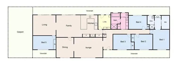 Floorplan of Homely rural property listing, 15 Forest Court, Enfield VIC 3352