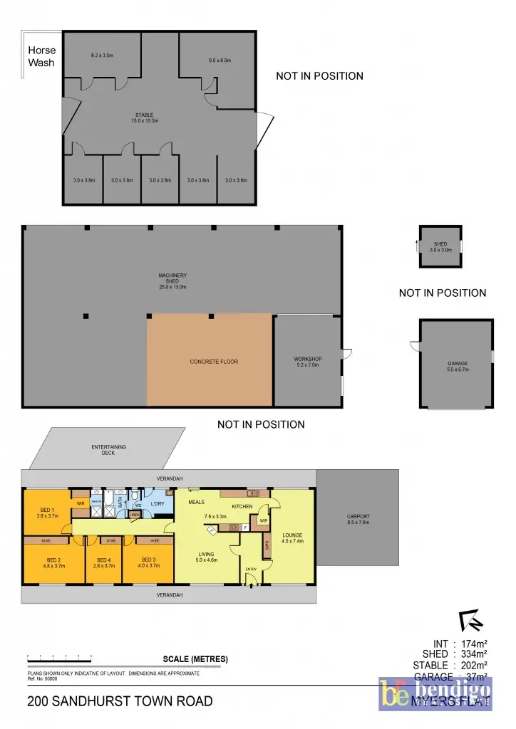 Floorplan of Homely house listing, 200 Sandhurst Town Road, Myers Flat VIC 3556