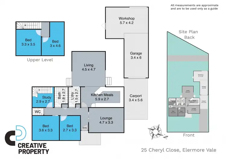 Floorplan of Homely house listing, 25 Cheryl Close, Elermore Vale NSW 2287