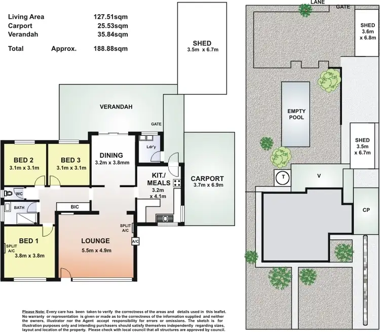 Floorplan of Homely house listing, 7 WALLACE STREET, Whyalla Playford SA 5600