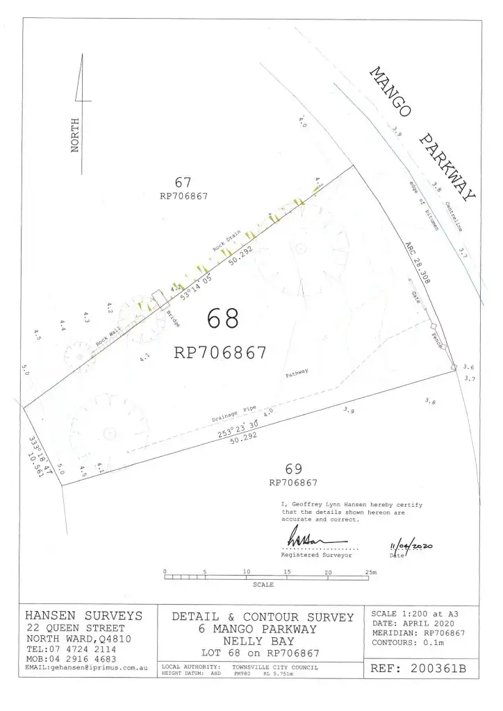 Floorplan of Homely land listing, 6 Mango Parkway, Nelly Bay QLD 4819