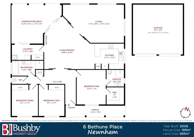 Floorplan of Homely house listing, 6 Bethune Place, Newnham TAS 7248