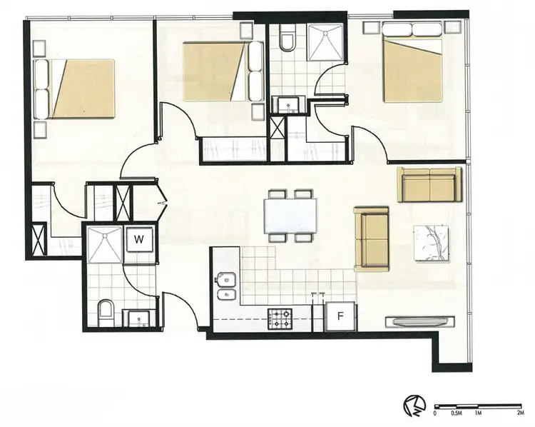Floorplan of Homely apartment listing, 706/5 Sutherland Street, Melbourne VIC 3000