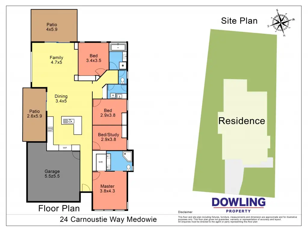 Floorplan of Homely house listing, 24 CARNOUSTIE WAY, Medowie NSW 2318
