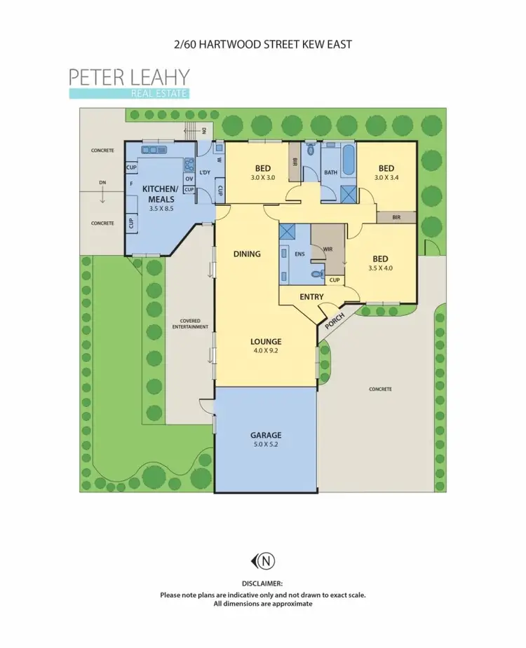 Floorplan of Homely unit listing, 2/60 Hartwood Street, Kew East VIC 3102