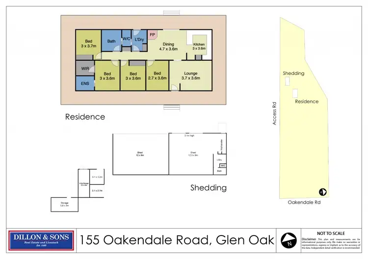 Floorplan of Homely rural property listing, 155 Oakendale Road, Glen Oak NSW 2320