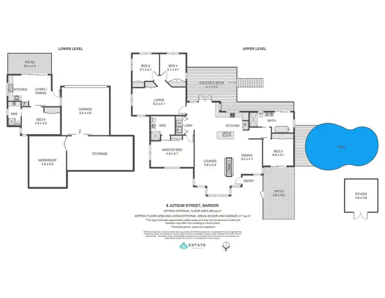 Floorplan of Homely house listing, 8 Jutsum Street, Bardon QLD 4065