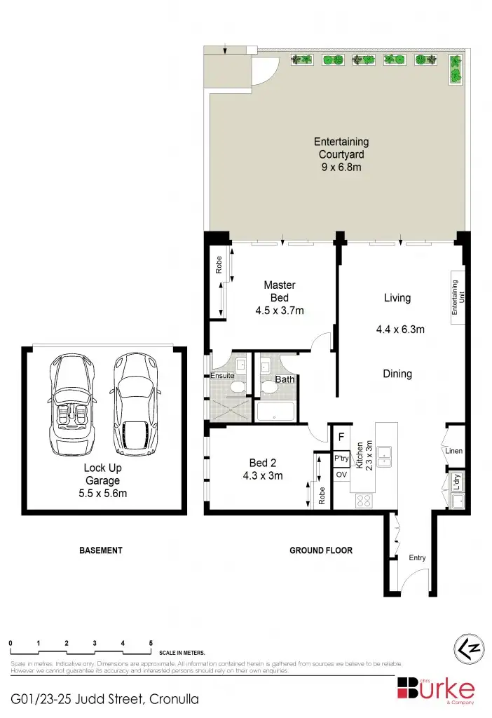 Floorplan of Homely unit listing, G.01/23-25 Judd Street, Cronulla NSW 2230