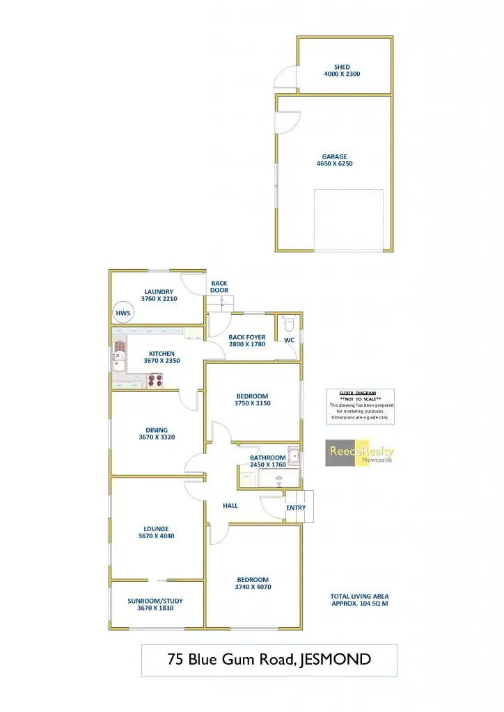 Floorplan of Homely house listing, 75 Blue Gum Road, Jesmond NSW 2299