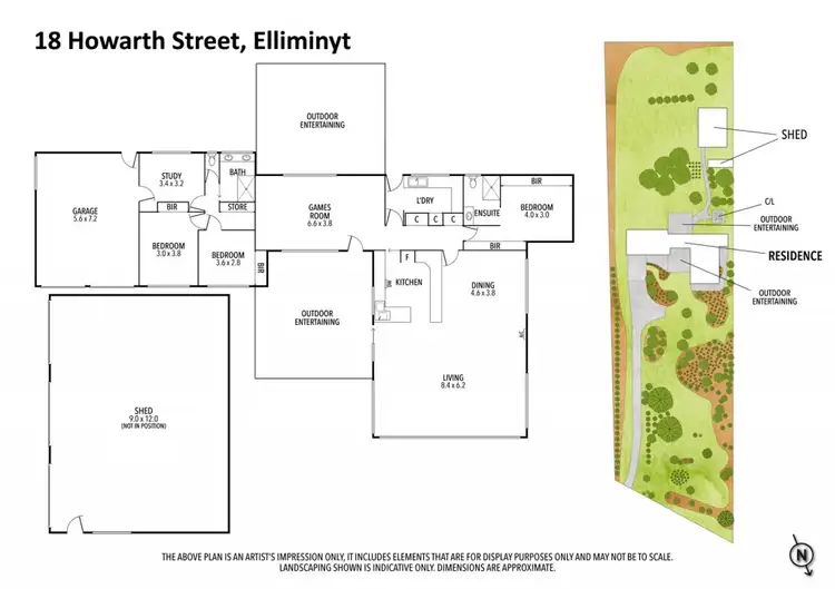 Floorplan of Homely house listing, 18 Howarth Street, Elliminyt VIC 3250