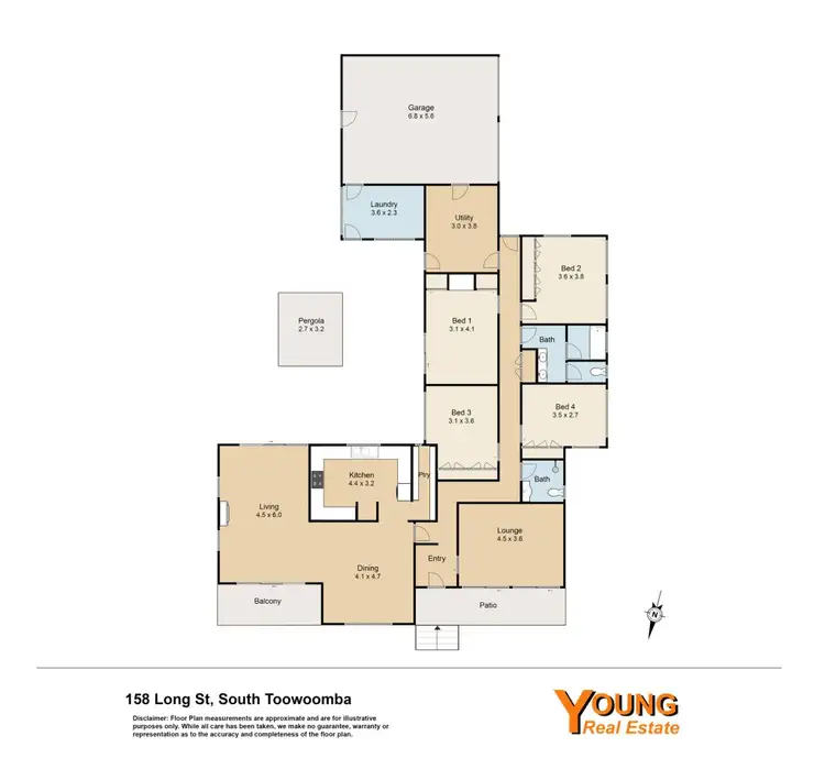 Floorplan of Homely house listing, 158 Long Street, South Toowoomba QLD 4350