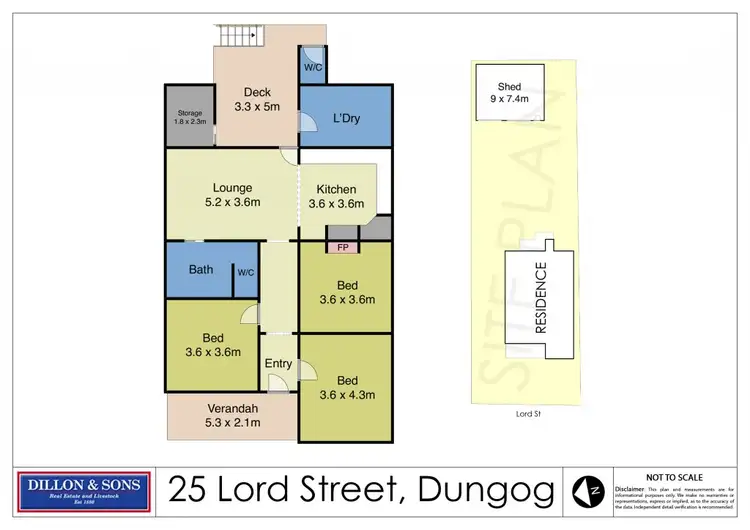 Floorplan of Homely house listing, 25 Lord Street, Dungog NSW 2420