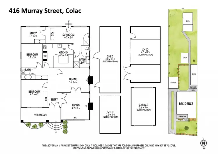 Floorplan of Homely house listing, 416 Murray Street, Colac VIC 3250