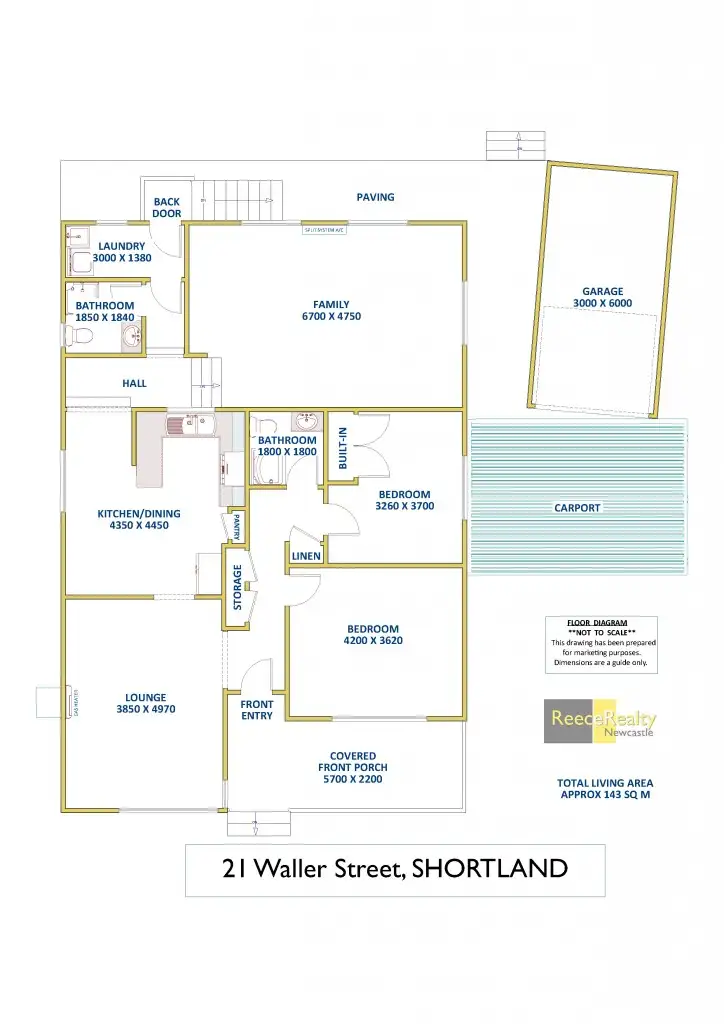 Floorplan of Homely house listing, 21 Waller Street, Shortland NSW 2307