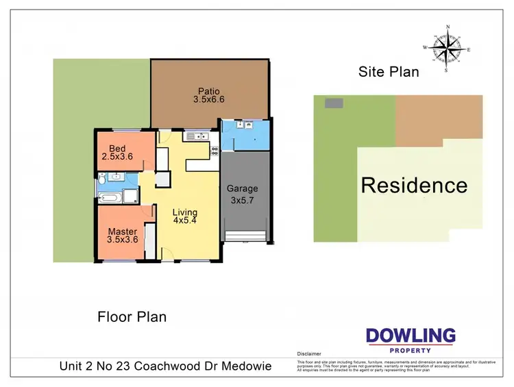 Floorplan of Homely semi-detached listing, 2/23 COACHWOOD DRIVE, Medowie NSW 2318
