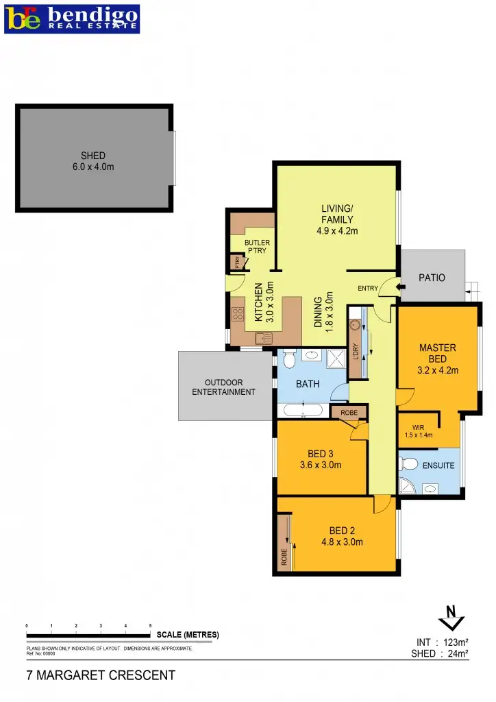 Floorplan of Homely house listing, 7 Margaret Crescent, Flora Hill VIC 3550