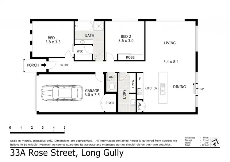 Floorplan of Homely house listing, 33a Rose Street, California Gully VIC 3556