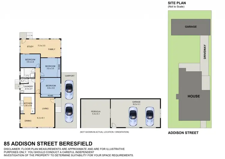 Floorplan of Homely house listing, 85 Addison Street, Beresfield NSW 2322