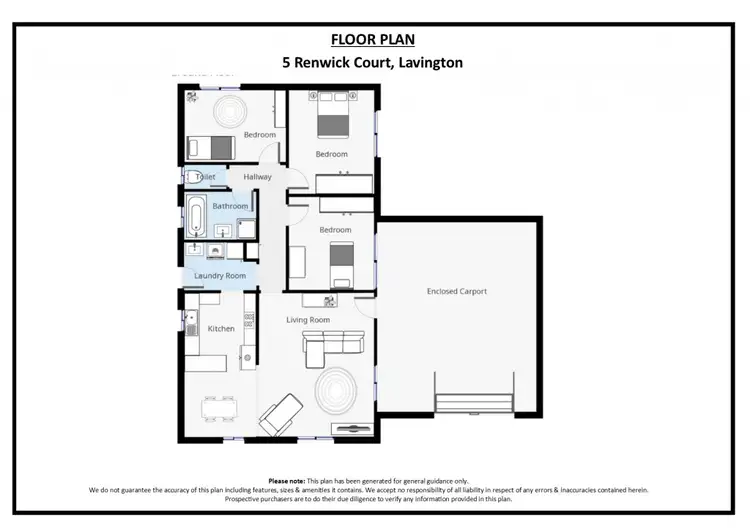 Floorplan of Homely house listing, 5 Renwick Court, Lavington NSW 2641