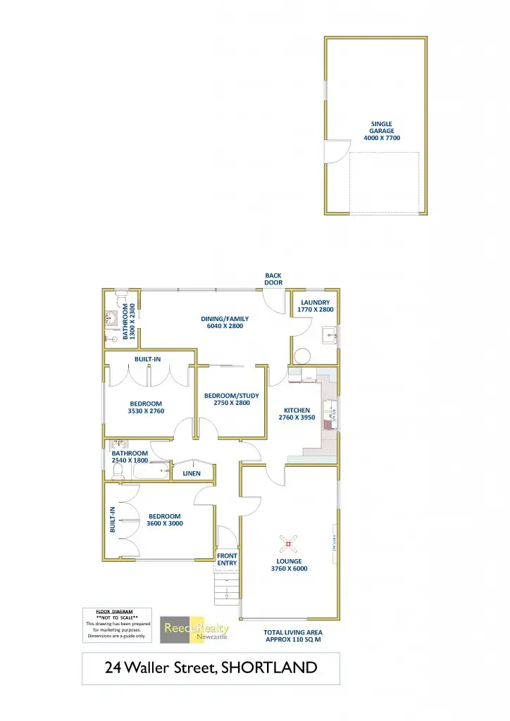 Floorplan of Homely house listing, 24 Waller Street, Shortland NSW 2307
