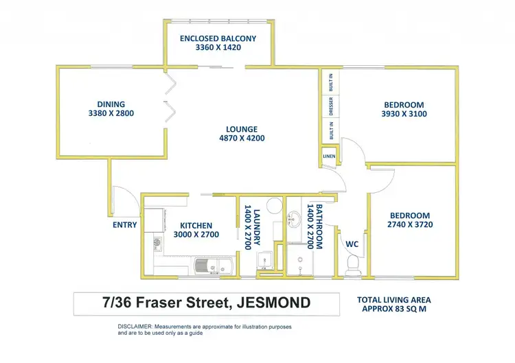 Floorplan of Homely house listing, 7/36 Fraser Street, Jesmond NSW 2299