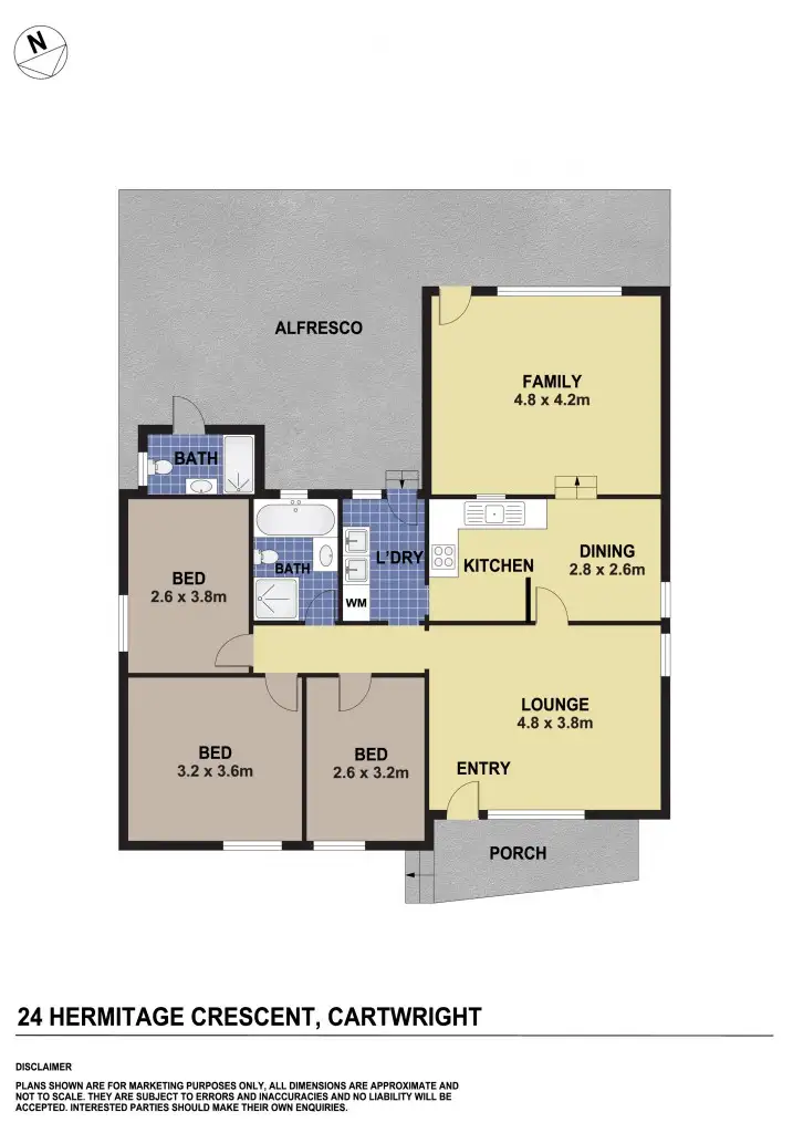 Floorplan of Homely house listing, 24 Hermitage Crescent, Cartwright NSW 2168
