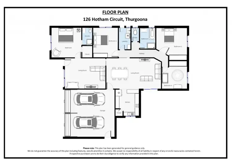 Floorplan of Homely house listing, 126 Hotham Circuit, Thurgoona NSW 2640