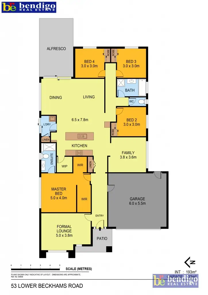 Floorplan of Homely house listing, 53 Lower Beckhams Road, Maiden Gully VIC 3551